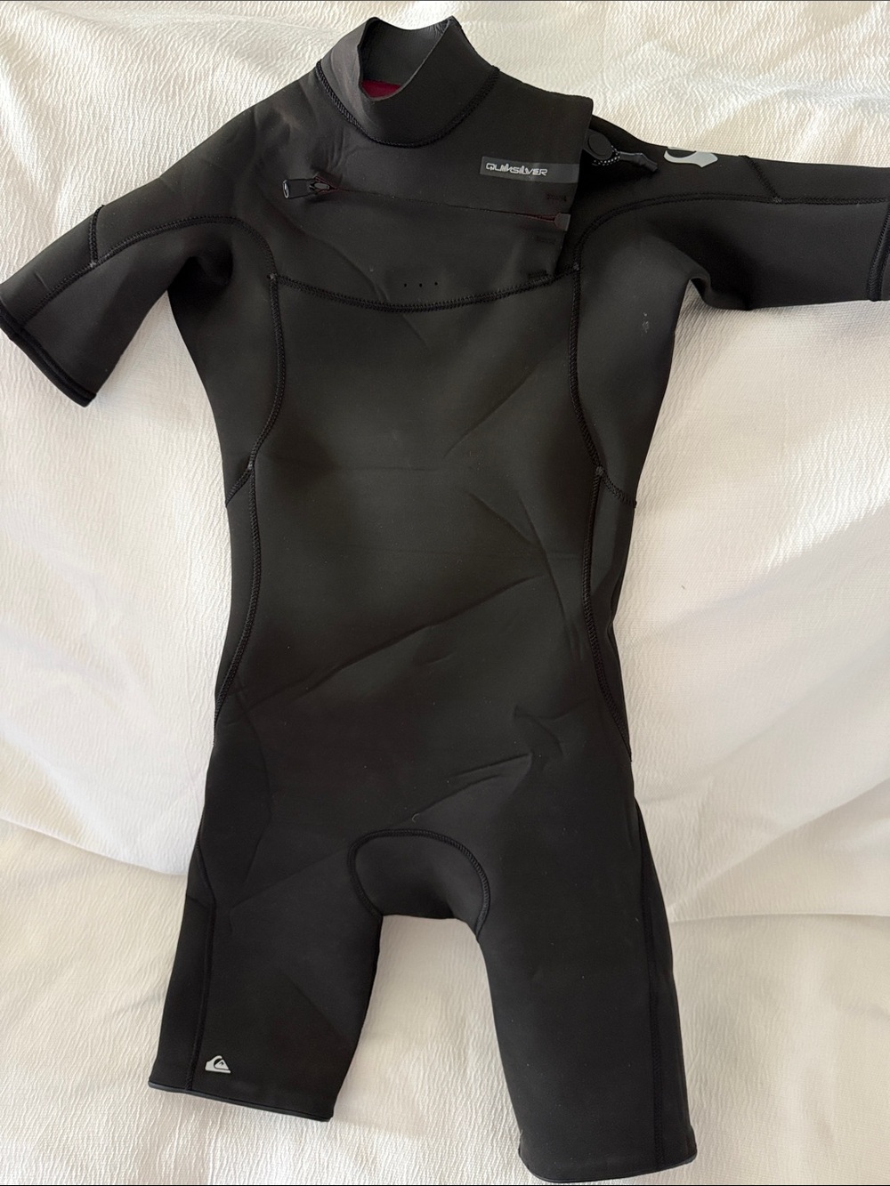 Quiksilver Black Kids Short-Sleeve Neoprene Spring Suit